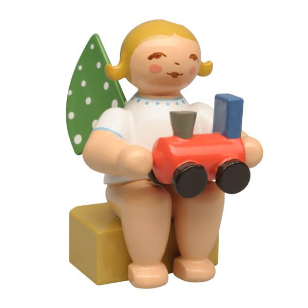 2026 Calendar Figurine - Angel with Locomotive by Wendt & Kühn Image