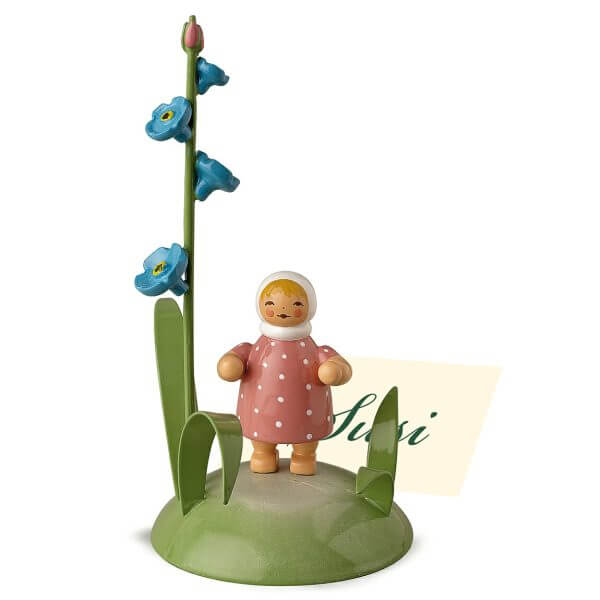 Place Card Holder Girl with Forget Me Not by Wendt & Kühn Image
