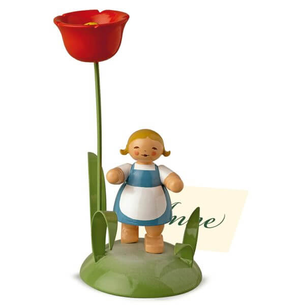 Place Card Holder Girl with Poppy by Wendt & Kühn Image