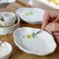 Girl with Marsh Marigold Image of Dish Painting