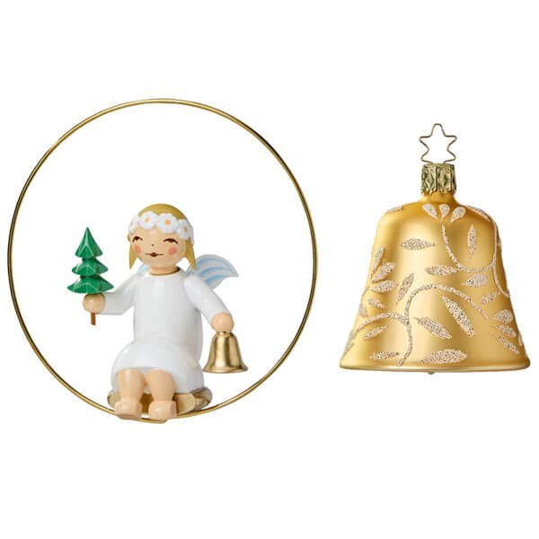 Angel in Ring with Little Tree and r Gold Bell by Wendt & Kühn Angel in Ring with Little Tree and r Gold Bell by Wendt & Kühn Image