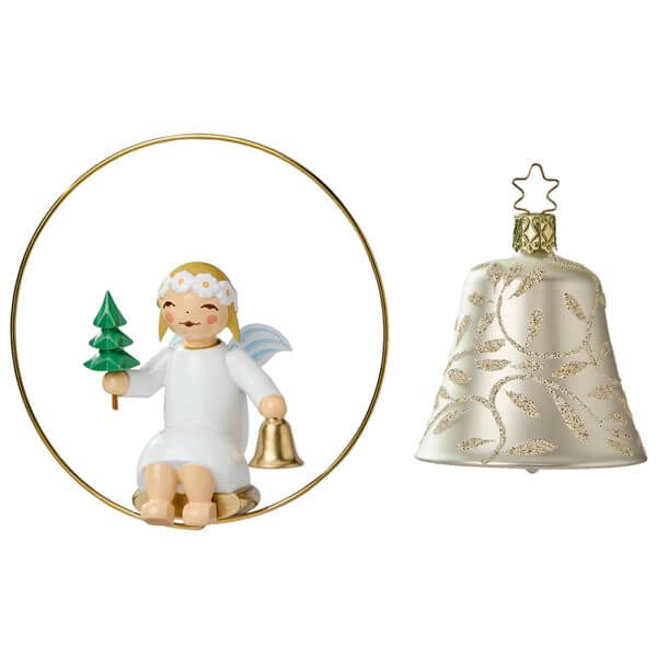 Angel in Ring with Little Tree and Silver Bell by Wendt & Kühn Image