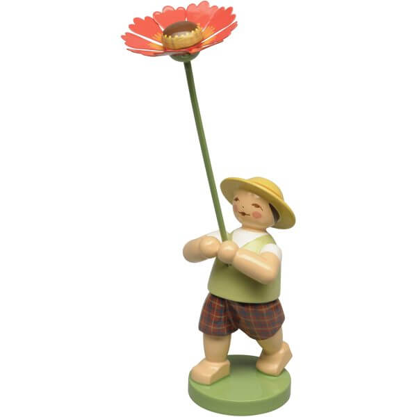 Boy with Helenium Flower by Wendt & Kühn Image