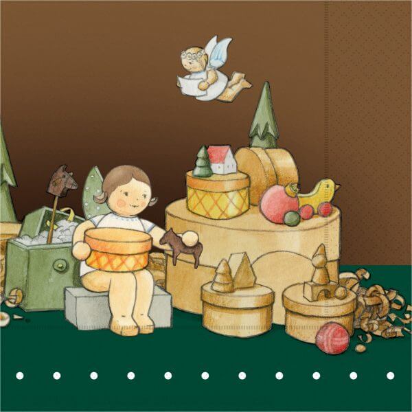 Paper Napkins Angel in Toy Village by Wendt & Kühn Image