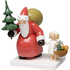 Santa Claus with Tree and Angel by Wendt & Kühn Image