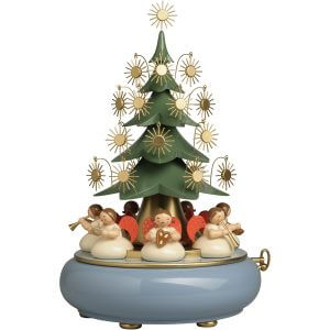 Music Box with Angels Sitting Under the Tree by Wendt & Kühn Image