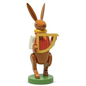 Bunny Musician with Harp by Wendt & Kühn Image