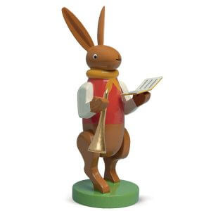 Bunny Musician with Songbook and Small Trumpet by Wendt & Kühn Image