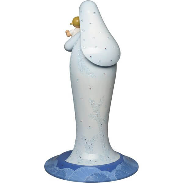 Pale Blue Standing Madonna with Infant Jesus by Wendt & Kühn View from Back Pale Blue Standing Madonna with Infant Jesus by Wendt & Kühn View from Back Back View