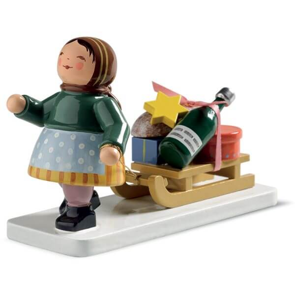 Girl with Sleigh by Wendt & Kühn Girl with Sleigh by Wendt & Kühn Image