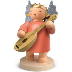 Angel Wearing Crown with Lute by Wendt & Kühn Image