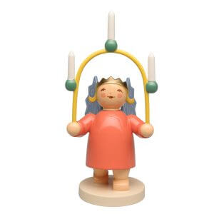 Angel Wearing Crown with Candle Arch and Candles by Wendt & Kühn Image