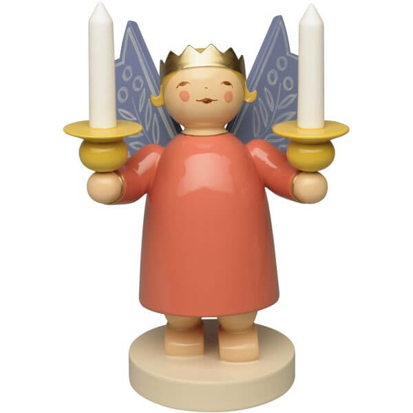 Angel Wearing Crown with Two Candles by Wendt & Kühn Image