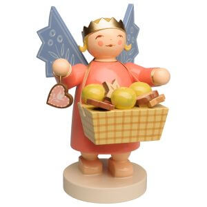Angel Wearing Crown Large with Basket by Wendt & Kühn Image