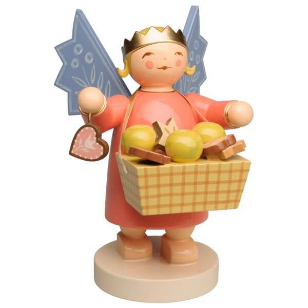 Angel Wearing Crown Large with Basket by Wendt & Kühn Angel Wearing Crown Large with Basket by Wendt & Kühn Image
