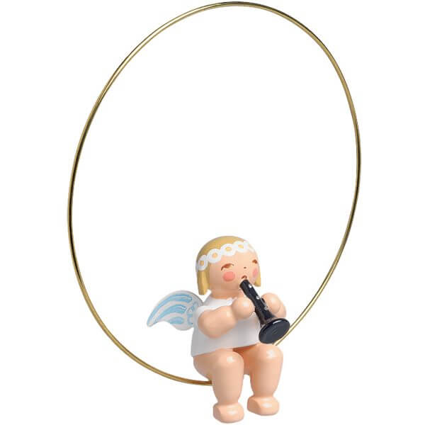 Christmas by Wendt & Kühn Tree Angel in Ring with Clarinet Christmas by Wendt & Kühn Image
