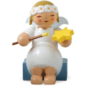 Marguerite Angel Sitting with Star and Paintbrush by Wendt & Kühn Image