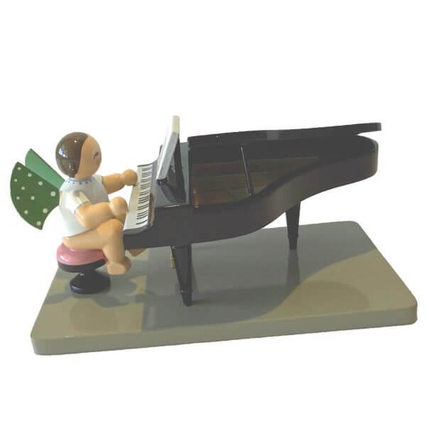 Angel at Grand Piano Open with Brown Hair Angel at Grand Piano Open with Brown Hair Image