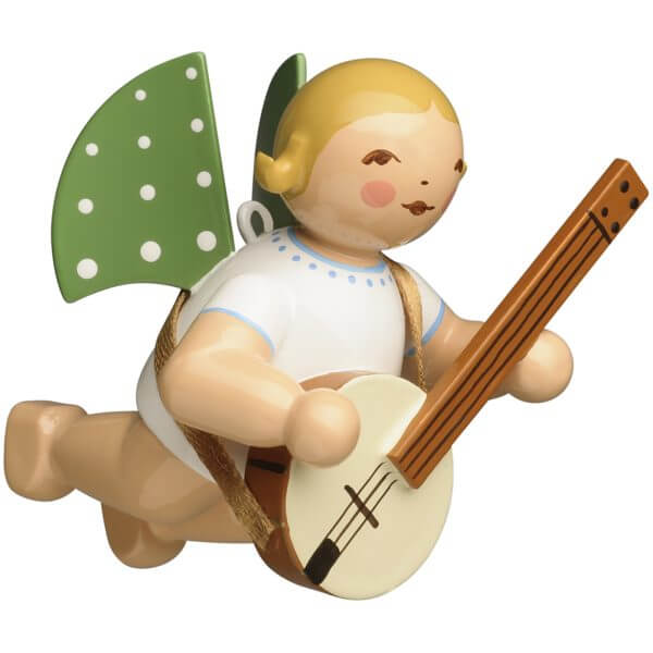 Angel Musician with Banjo and Blond Hair Suspended by Wendt & Kühn Angel Musician with Banjo and Blond Hair Suspended by Wendt & Kühn Image