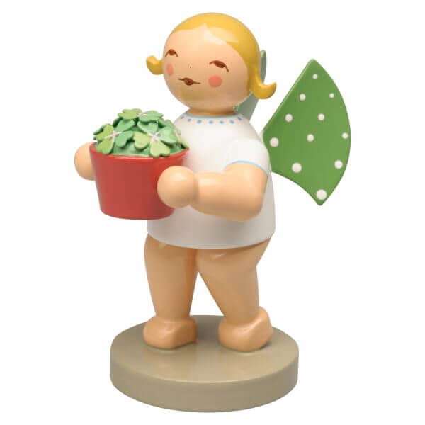 Angel with Lucky Clover Blond Hair Angel with Lucky Clover Blond Hair