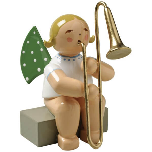 Angel with Trombone Sitting by Wendt & Kühn Image