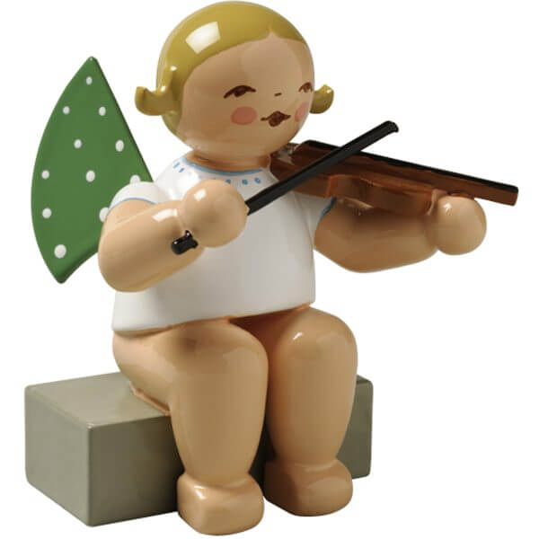 Angel with Violin Sitting by Wendt & Kühn Angel with Melodica by Wendt & Kühn Image