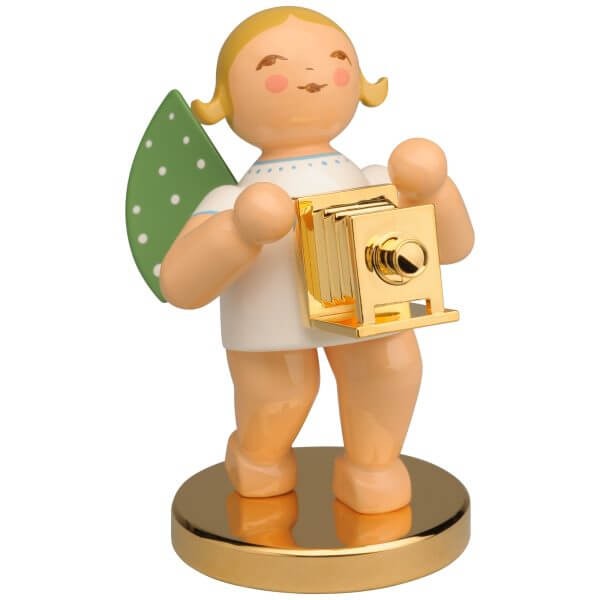 Limited Edition Blond Hair Angel with Camera Limited Edition Blond Hair Angel with Camera Image