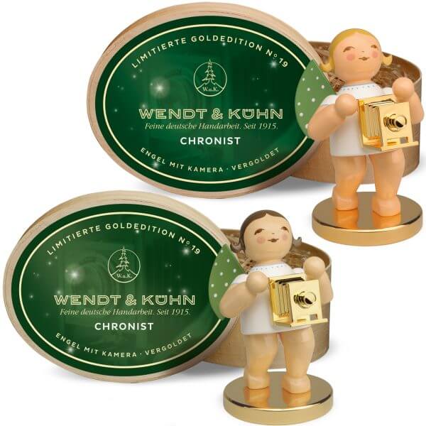 Limited Edition The Chronicler Angel with Camera by Wendt & Kühn Image