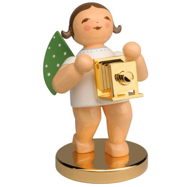 Limited Edition Brown Hair Angel with Camera Limited Edition Brown Hair Angel with Camera Image