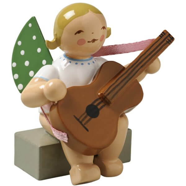 Angel with Guitar Sitting by Wendt & Kühn Image