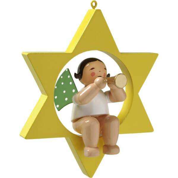 Angel with Small Trumpet in Star by Wendt & Kühn Image