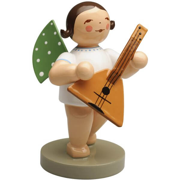 Angel with Balalaika Brown Hair by Wendt & Kühn Image