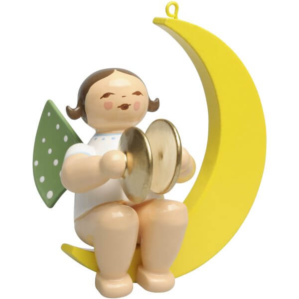 Small Angel Musician with Cymbals in Moon by Wendt & Kühn Image