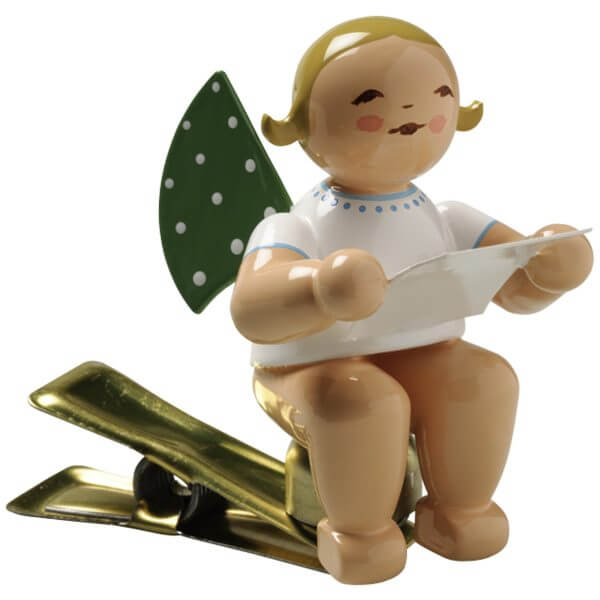 Angel Musician with Sheet of Music on Clip by Wendt & Kühn Image