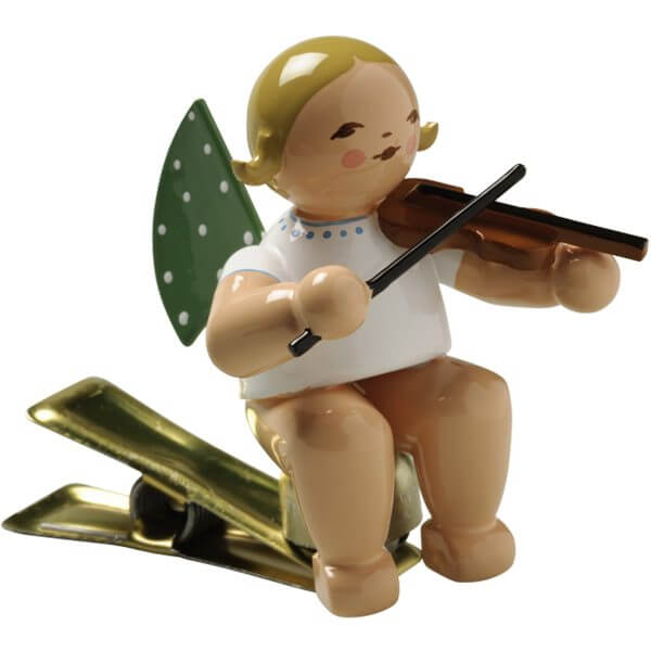 Angel Musician with Violin on Clip by Wendt & Kühn Image