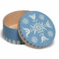 Small Open Round Blue Splinter Box with Floral Pattern by Wendt & Kühn Image