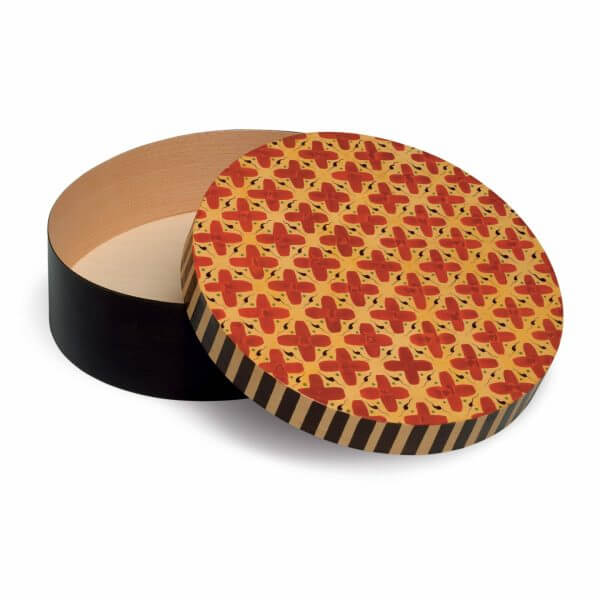 Open Round Splinter Box with Cross Pattern by Wendt & Kühn Image