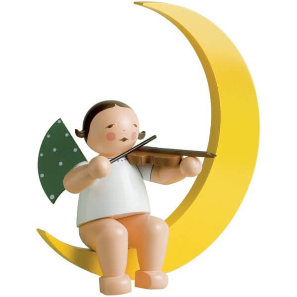 Large Angel Musician with Violin in Moon by Wendt & Kühn Large Angel Musician with Violin in Moon by Wendt & Kühn Image