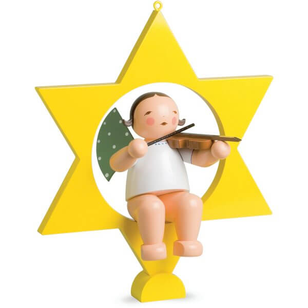 Large Angel Musician with Violin in Star by Wendt & Kühn Image