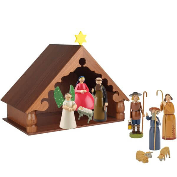 Stable-with-Figurines Nativity Set by Wendt & Kühn Image
